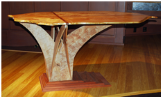 maple burl community table