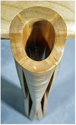 custom sculptural table leg