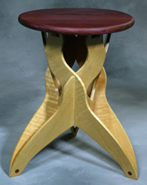 handmade wood stool