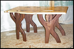 Organic Yew and Walnut Coffee Table